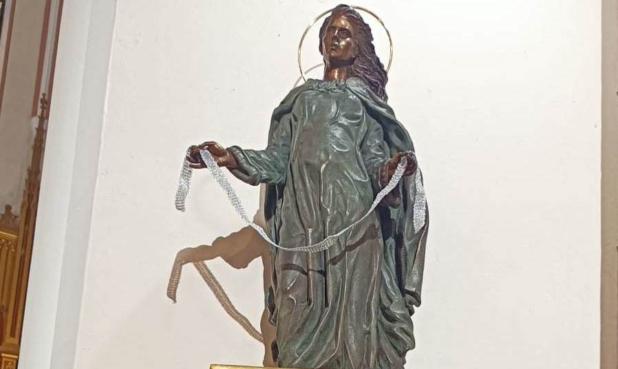 La parròquia del Roser de Tortosa primera en entronitzar la nova imatge de la  Mare de Déu de la Cinta